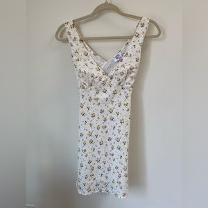 White Floral Princess Polly Dress (6)